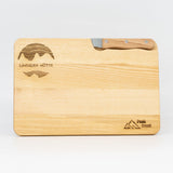 Schneidbrett Esche inkl. Messer - Lindauer