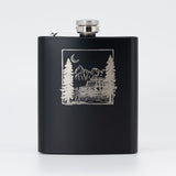 Flachmann schwarz - Adventure 2.0 mit Namensgravur Ja