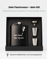 Flachmann schwarz - Wanderung