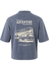 Parked for Adventure Oversize Crop T-Shirt Women
