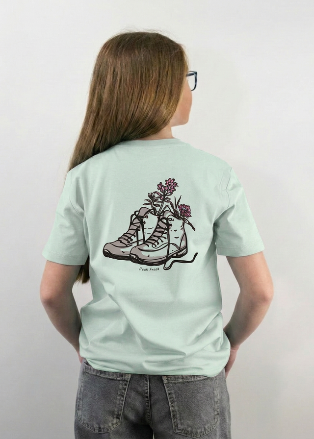 Bergschuh Junior T-Shirt aloe