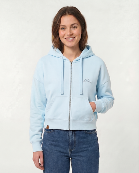 Peak Freak Zip-Hoodie Women Ice blue