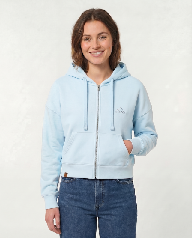 Peak Freak Zip-Hoodie Women Ice blue
