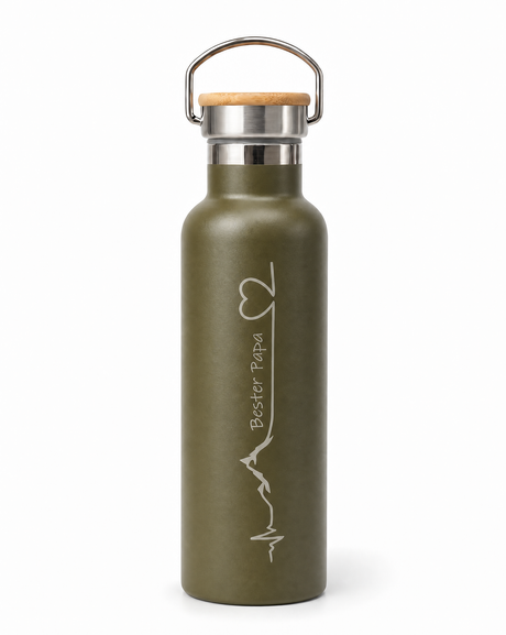 Thermotrinkflasche Edelstahl "Bester Papa"