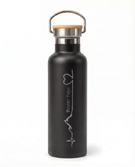 Thermotrinkflasche Edelstahl "Bester Papa"