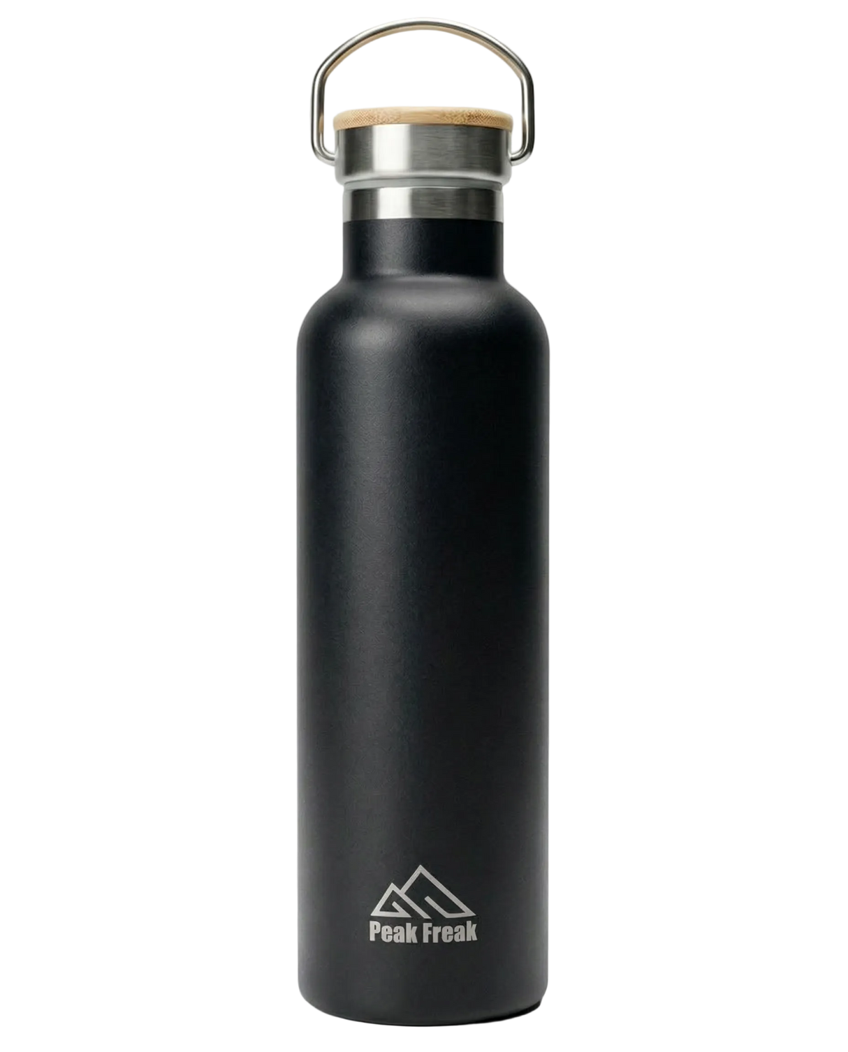 Thermotrinkflasche Edelstahl ohne Namensgravur black