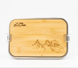 Edelstahl Lunchbox Bambus Deckel Drei Türme
