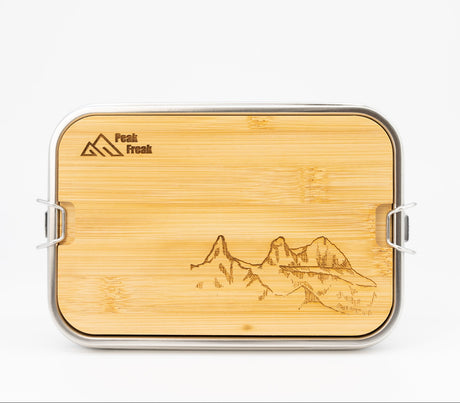 Edelstahl Lunchbox Bambus Deckel Drei Türme
