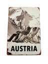 Retro Blechschild Heimat Austria - Liegestuhl