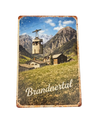 Retro Blechschild Heimat Brandnertal - Sommer