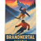 Retro Blechschild Heimat Brandnertal Austria - Ski-&Snowboarder