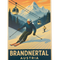 Retro Blechschild Heimat Brandnertal Skipiste