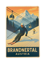 Retro Blechschild Heimat Brandnertal Skipiste
