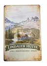 Retro Blechschild Heimat Lindauer Hütte