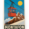 Retro Blechschild Heimat Montafon - Gondel