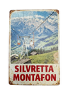 Retro Blechschild Heimat Silvretta Montafon - Sessellift
