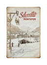 Retro Blechschild Heimat Silvretta Montafon - old Sessellift