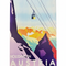 Retro Blechschild Winter Holidays in Austria - Berge