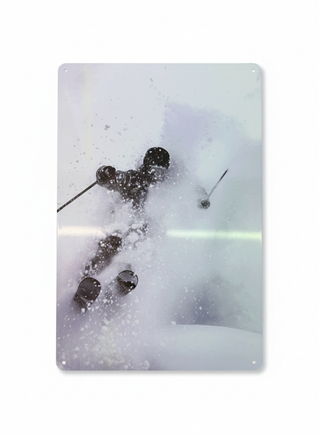 Retro Blechschild Winter Powdern