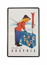 Retro Blechschild Winter Winter in Austria - Mädchen