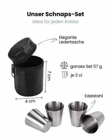 Schnapsbecher Edelstahl – Peak Freak