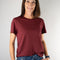 Urban Crop T-Shirts Burgundy