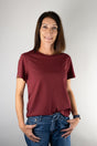 Urban Crop T-Shirts Burgundy