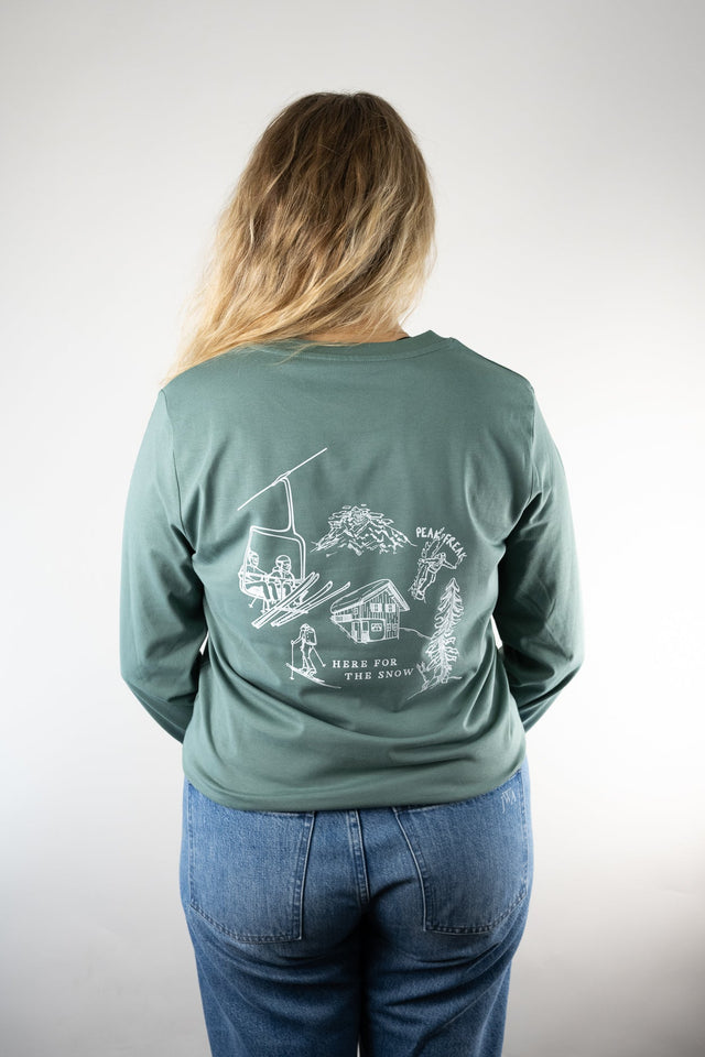 Winter Vibes Longsleeve Women Crop green bay