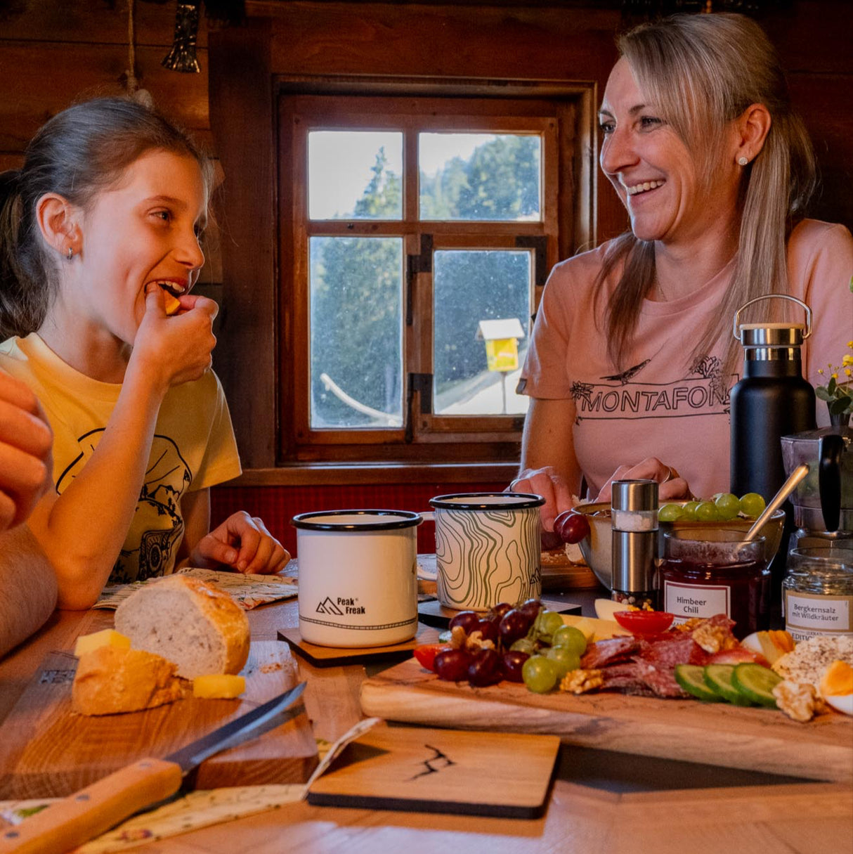 Schneidbrett Esche inkl. Messer - Bergschlag