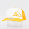 Juniorcap gelb weiß