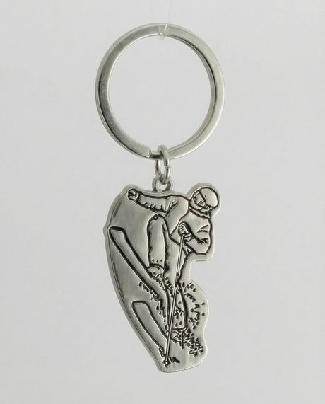 Schlüsselanhänger Skifahrer